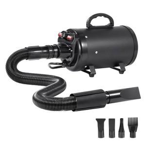 VEVOR Dog Dryer, 2000W/2.7HP Dog Blow Dryer, Pet Grooming Dryer with Adjustable Speed and Temperature Control, Pet Hair Dryer, Black - 1 of 4
