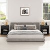 Resenkos Wood Nightstand With Charging Station, Bedside Table With Wood Drawers And Open Shelf, Night Stand With Storage For Bedroom, - 2 of 4
