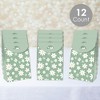 Big Dot of Happiness Sage Green Daisy Flowers - Floral Gift Favor Bags - Party Goodie Boxes - Set of 12 - 2 of 4