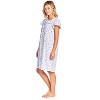 Casual Nights Women's Short Sleeve Floral And Lace Nightgown - 3 of 4