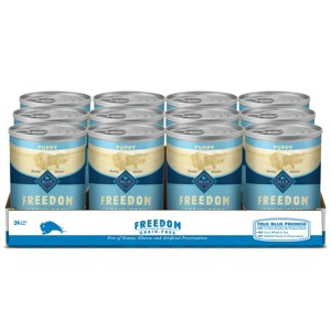 Blue Buffalo Freedom Grain Free Wet Dog Food Chicken Recipe Puppy - 12.5oz/12ct Pack - 1 of 4