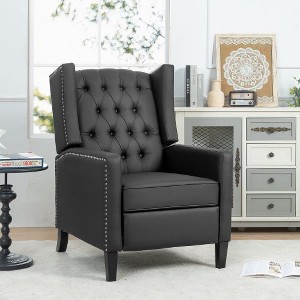 CENGHU 27.16" Wide Manual Wing Chair Recliner, Sofa Chair, Comfy Accent Armchairs for Adults, Adult Recliner Chair, Modern Single Recliner Chair - 1 of 4