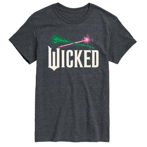 Men's - Wicked - Wand And Broomstick Logo Short Sleeve Graphic T-Shirt - 1 of 4