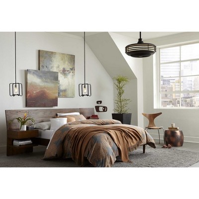 Gilded Iron Black LED Mini Farmhouse Pendant Light