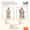 Dritz Medium Dress Form My Double Designer: Adjustable Sewing Mannequin, Female, Beige, Adult Assembly Required - 3 of 4