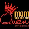 Women's Design By Humans Mother's Day Mom You Are The Queen By tmsarts Racerback Tank Top - 2 of 2