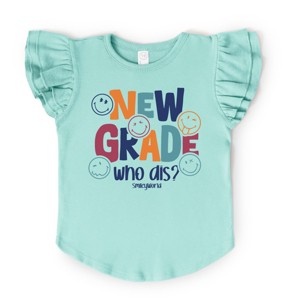 The Juniper Shop SmileyWorld New Grade Who Dis? Flutter Sleeve Tee - 1 of 4