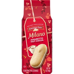Pepperidge Farm Holiday Limited Edition Milano Amaretto Hot Cocoa Cookies - 7oz - 1 of 4