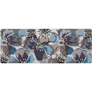 World Rug Gallery Modern Large Floral Anti Fatigue Standing Mat - 1 of 4