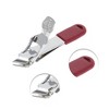 Unique Bargains Mini Nail Clippers Set Toenail Clippers Silver Tone Red 1 Set - 3 of 4
