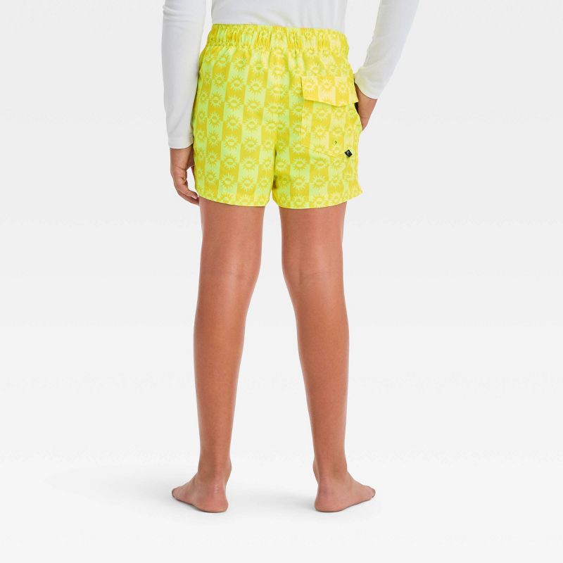 Boys&#39; Sun Printed Swim Shorts - art class&#8482; Yellow, 4 of 5
