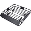 Metal Roof Cargo Basket Car Roof Rack, Top Mount Roof Rack Black Steel 43 Inch - 2 of 4