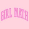 Junior's Women Lost Gods Girl Math Pink Collegiate T-Shirt - 2 of 4