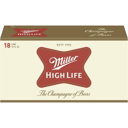 Miller High Life Beer - 18pk/12 fl oz Cans - image 1 of 4