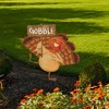 Briarwood Lane Thanksgiving Gobble Turkey Metal Yard Art 27.25x20 For Thanksgiving Metal Art - 2 of 2
