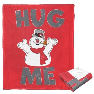 Warner Bros. Frosty the Snowman Hug Me Silk Touch Throw Blanket 50x60 Inches - 1 of 4