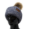 Arctic Gear Youth Acrylic Ribbed Cuff Winter Hat with Pom - 3 of 3