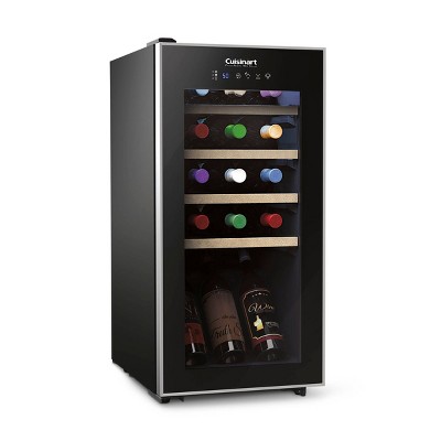 Cuisinart Private Reserve 15 Bottle Wine Cellar with Compressor - CWC -1500CU: Freestanding, LED Display, Black