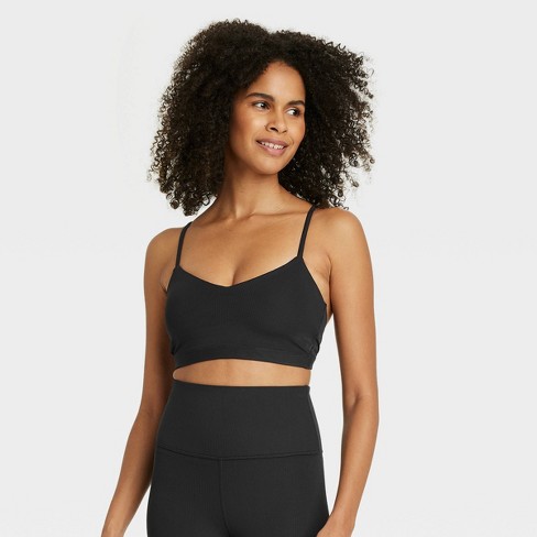 Women's Light Support Rib Triangle Bra - All In Motion™ : Target