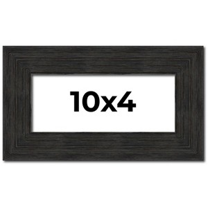 PosterPalooza | Panoramic Contemporary Black Picture Frame - UV Acrylic, Foam Board Backing, Hanging Hardware - 1 of 4