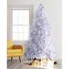 Treetopia Winter White 6-Foot-Tall Artificial Full Bodied Unlit Christmas Tree Colorful Holiday Decoration with Premium White Stand and Easy Assembly - 4 of 4