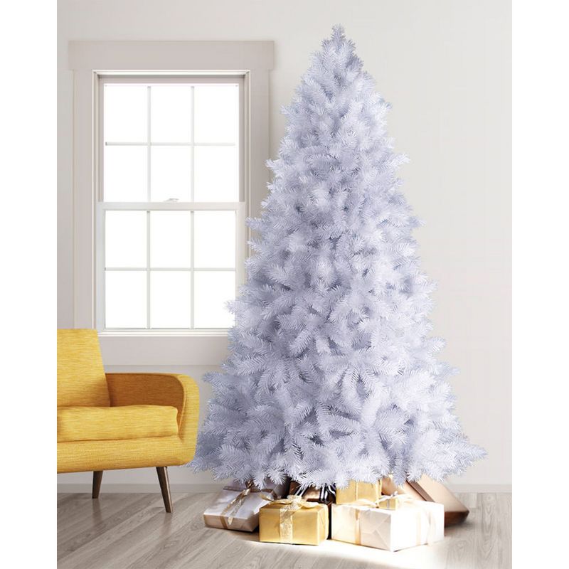 Treetopia Winter White 6-Foot-Tall Artificial Full Bodied Unlit Christmas Tree Colorful Holiday Decoration with Premium White Stand and Easy Assembly, 4 of 7