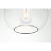 Elegant Lighting Destry 1 Light brass plug-in Pendant With Clear Glass - 4 of 4
