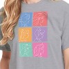 Women's - Disney - Princess Grid Cropped Graphic T-Shirt - 2 of 4