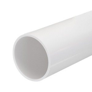 Unique Bargains PVC Water Plumb DIY Crafts High Impact Rigid Round Pipes 8" Length - 1 of 4