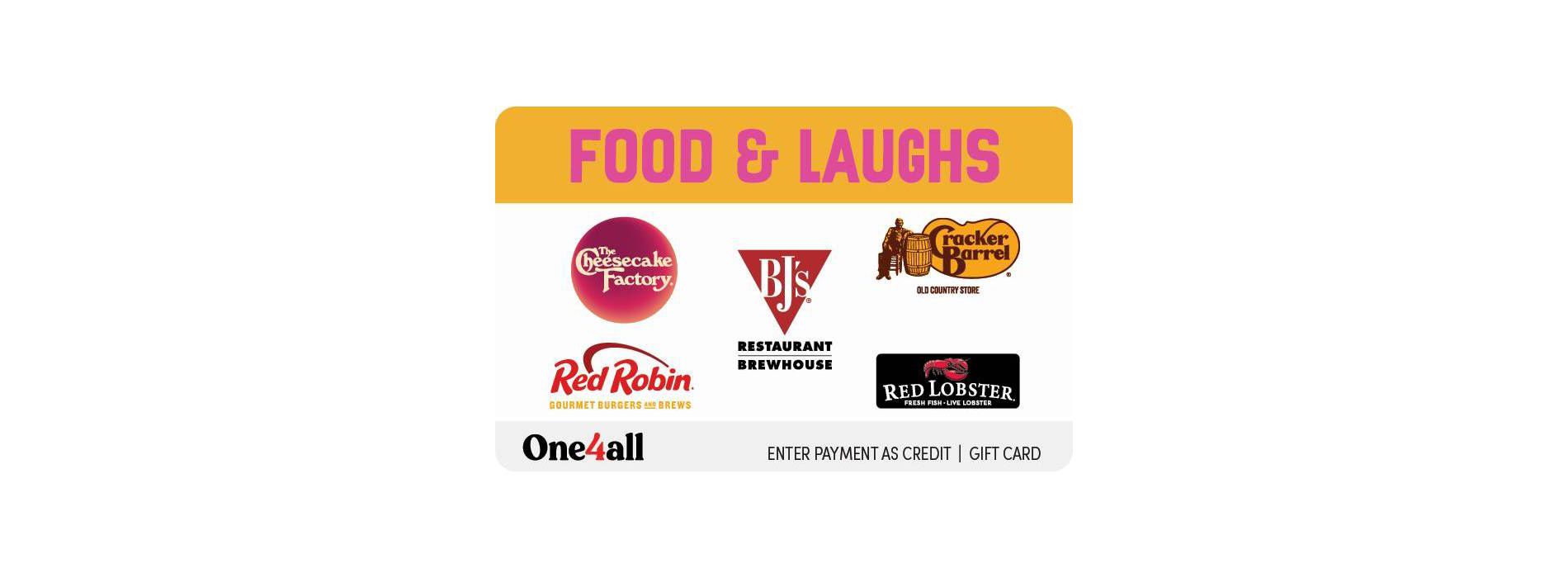 OC Food & Laughs Gift Card (Mail Delivery)