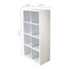 Bookshelf Modern with 8 Open Cubes and Horizontal Display Option for Home Office 30in Wide - 3irtyhousy - 4 of 4