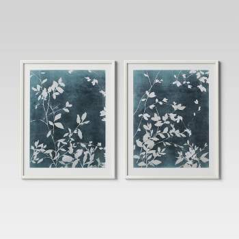 (Set of 2) 24" x 30" All Over Floral Framed Posters - Threshold™
