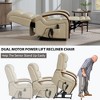FONTOI Accent Chair with Side Pockets, Recliner Chair with Comfortable Back&Wood Armrests, Beige, 36.23"*42.52"*29.53" - 4 of 4