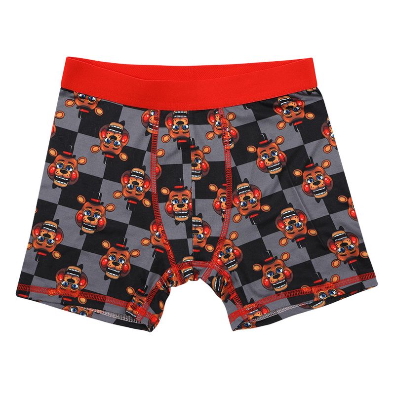 Five Nights at Freddys Horror Video Game Youth Boys Underwear 5pk Boys Boxer Briefs Set, 4 of 6
