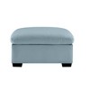 PAGED 35" Chenille Wooden Ottoman, Modern Sectional Sofa Footstool Module with High-density Sponge, Vanity Chair for Living Room, Bedroom - 3 of 4