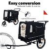Kumasinova Bike Trailer,Holds Pet Up to 88 lbs,Pet Cart Bicycle Carrier with Quick Release Wheel,Non-Slip Floor,Internal Leash,Push Cart for Pet - 4 of 4