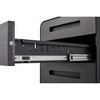 Munora 3-Drawer Mobile Metal File Cabinet - Lockable Under-Desk Storage, Gliding Drawers for A4/Letter/Legal, Black Home Office Organizer - 4 of 4