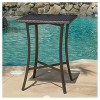 Riga Square Wicker Bar Table - Brown - Christopher Knight Home - image 2 of 4