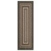Braided Print Area Rug Washable Bedroom Rugs Bordered Geometric Indoor Soft Carpet Farmhouse Low Pile Non Slip Throw Floor Cover - 2 of 4