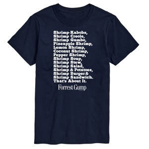 Men's - Forrest Gump - Bubbas Shrimp List Short Sleeve Graphic T-Shirt - 1 of 4