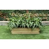 Luxenhome Wood 3.3ft X 1.6ft Raised Garden Bed Brown : Target