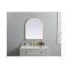 Elegant Lighting Metal Frame Arch Mirror 24x30 Inch in Brass - 4 of 4