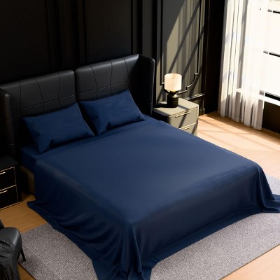 INFURNIC Bedding Queen Bed Sets Soft Brushed Microfiber Bed Sheets Fade and Shrinkage Resistant Easy Care 4 Piece Set, Blue, 12.00"*10.00"*4.00"