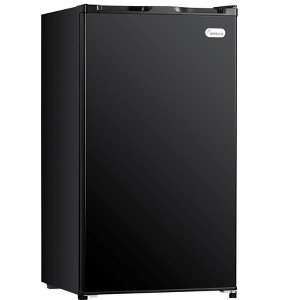 Impecca 3.2 CF Compact Mini Refrigerator with Glass Shelves - Black - 1 of 4