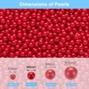 Unique Bargains No Hole ABS Round Faux Pearl for Vase Fillers DIY Home Decoration 2500 Pcs - 2 of 4
