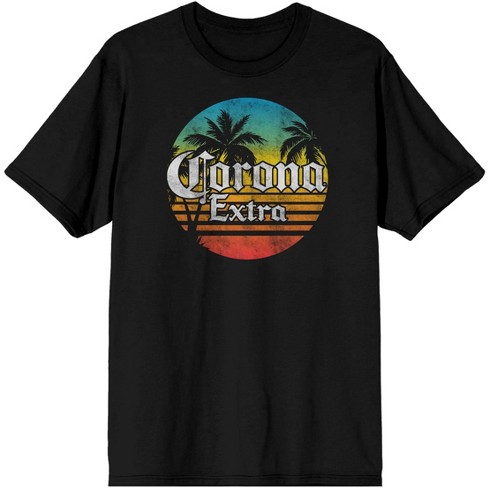 Corona Logo Gradient Men's Black T-shirt-xxl : Target