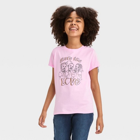 Girls' Short Sleeve 'Unicorn' Graphic T-Shirt - Cat & Jack™ Light Peach XS