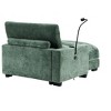 GDFStudio Rilara Modern Chenille Upholstered Recliner Chaise Lounge - 3 of 4