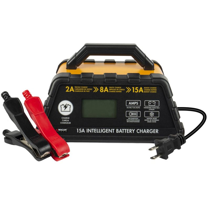 Wagan 15.0A Intelligent Battery Charger Black, 2 of 4