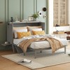 Whisen Full Murphy Bed with USB Port & Side Shelves - 2 of 4